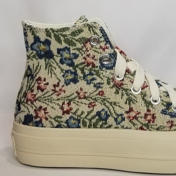 Converse Women's CTAS Lift Platform Tapestry Hi Tops Size 7.5 A11992C NWT - Picture 5 of 9